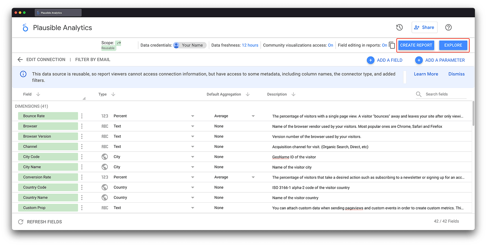 Create your custom reports